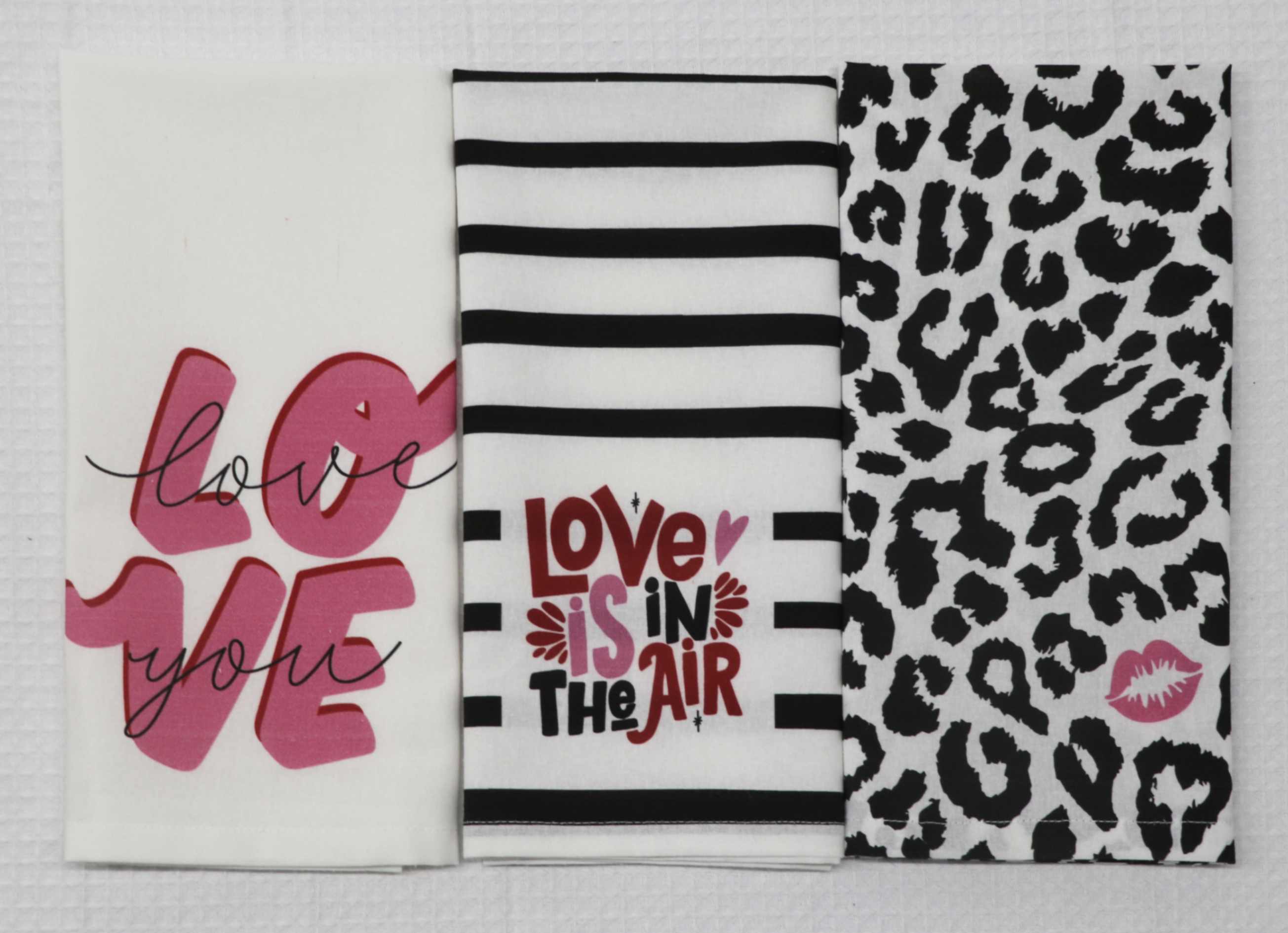100% COTTON WILD LOVE KITCHEN TOWELS SET