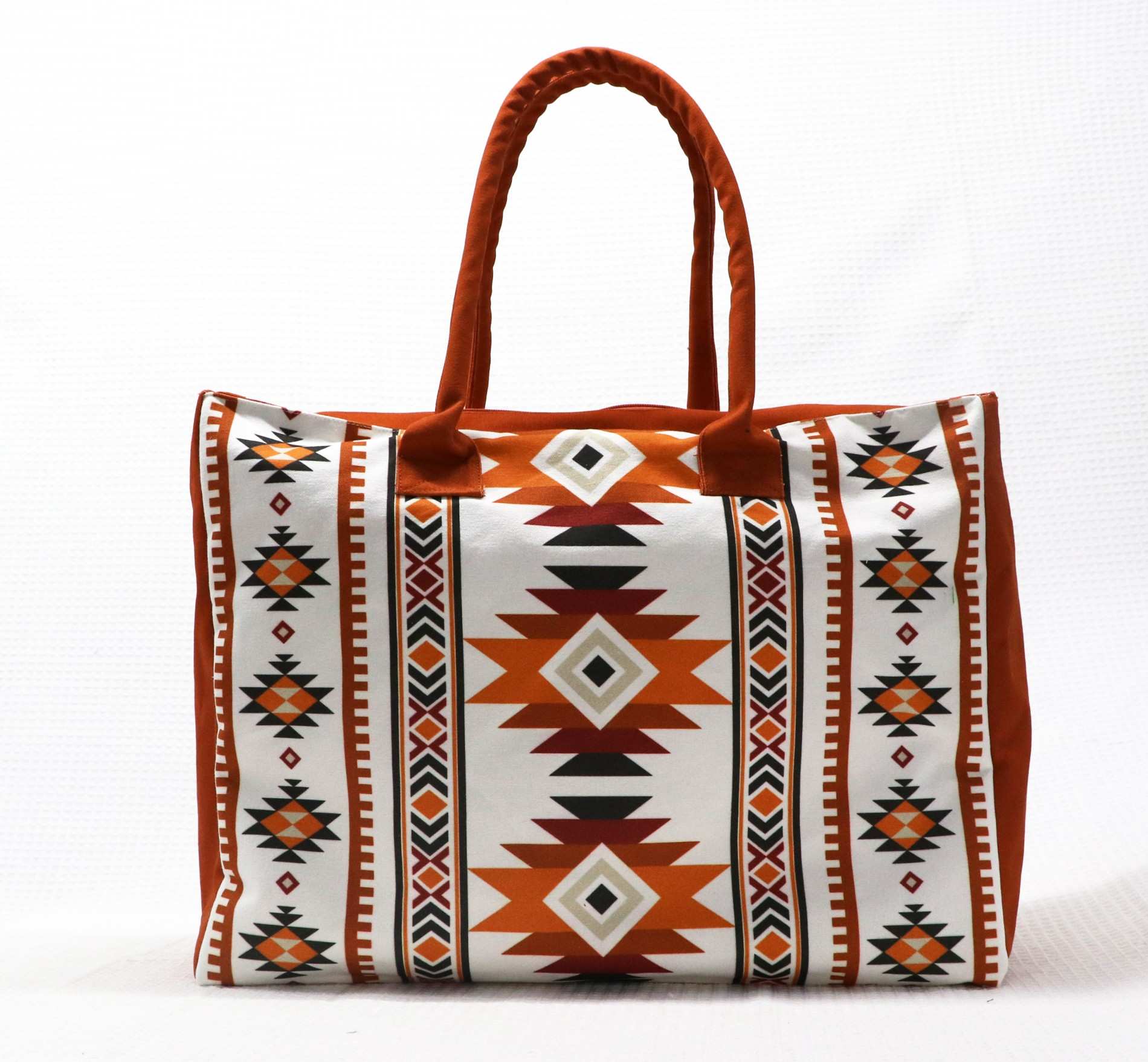 Rustic Aztec Large Shopper Tote Bag