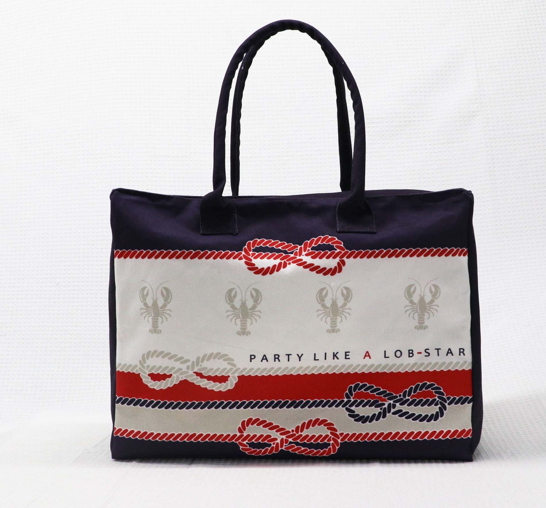 Nautical Lobster Large Shopper Tote Bag