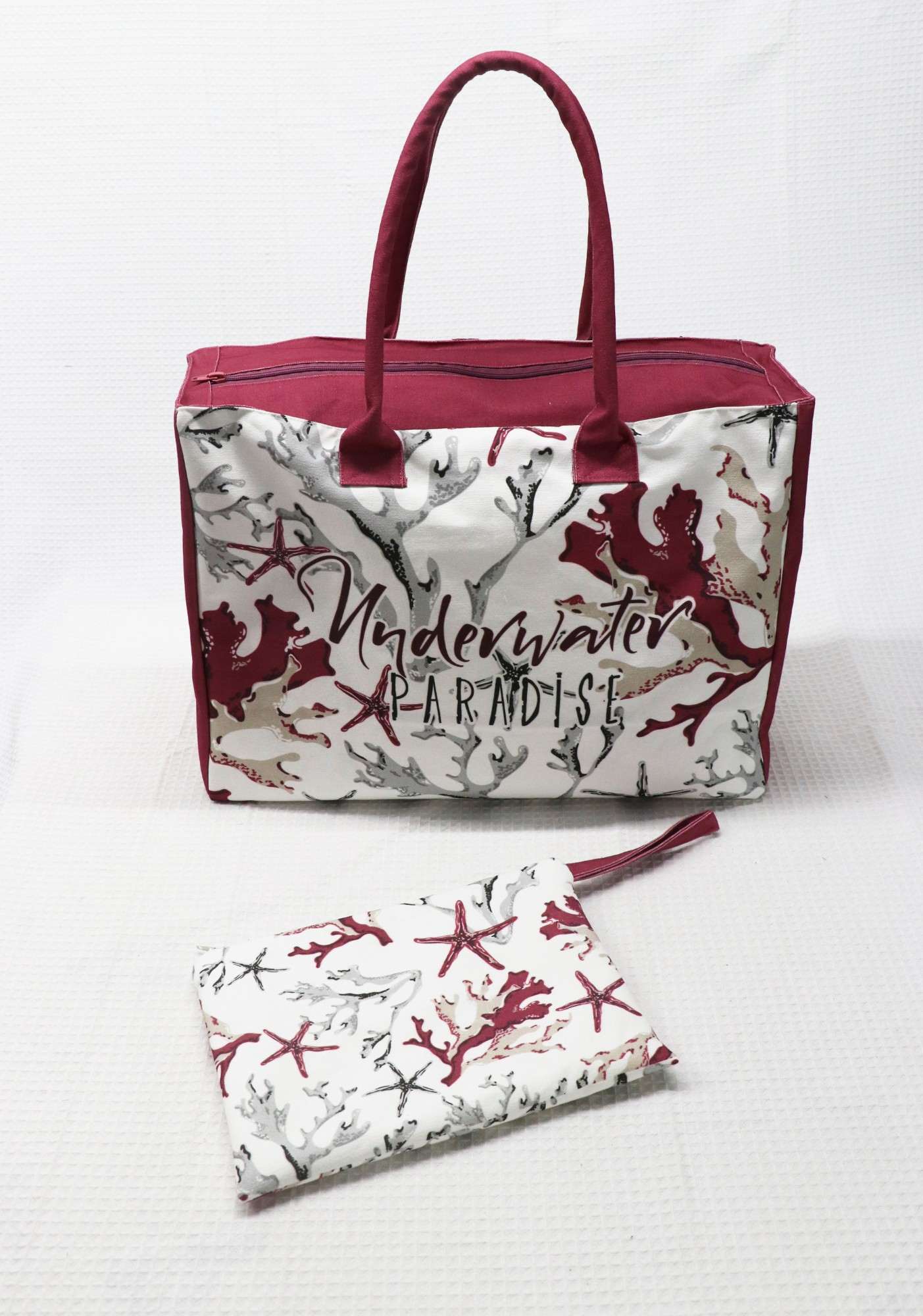 Underwater Paradise 2-Piece Tote Bag and Pouch Set