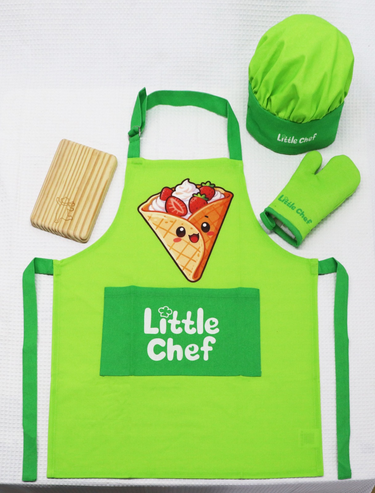 Little Chef Sweet Crepe Green Kids Cooking Set