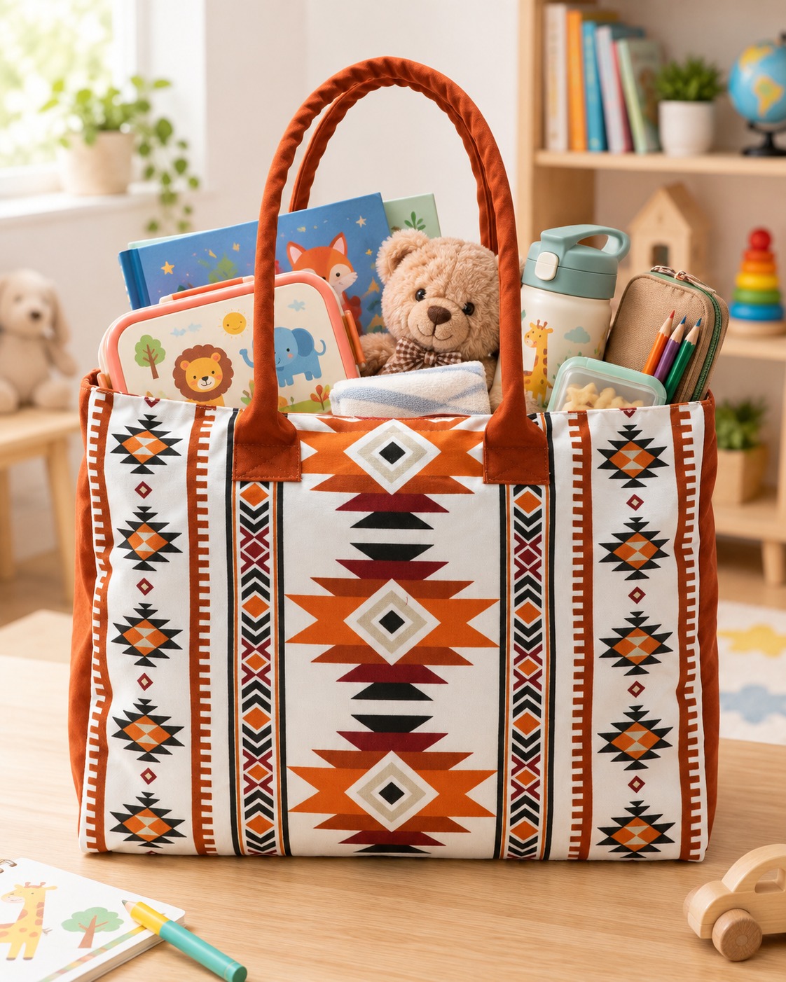 Terracotta Large Shopper Tote Bag