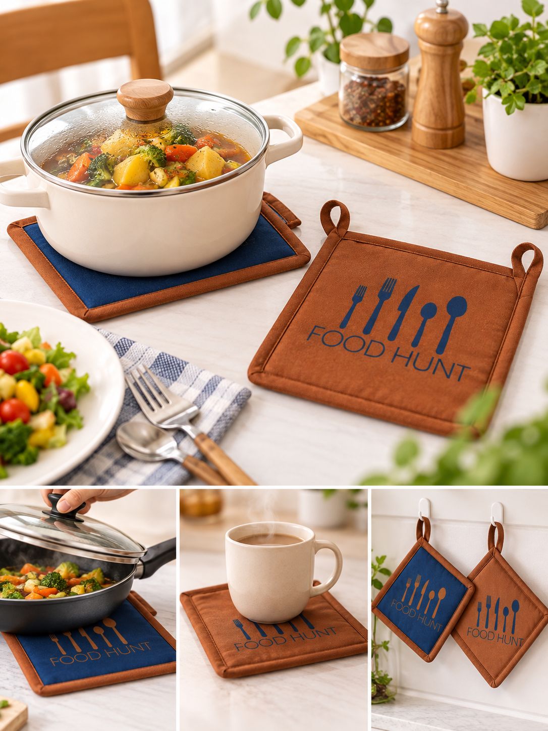 Navy Bristo Pot Holder