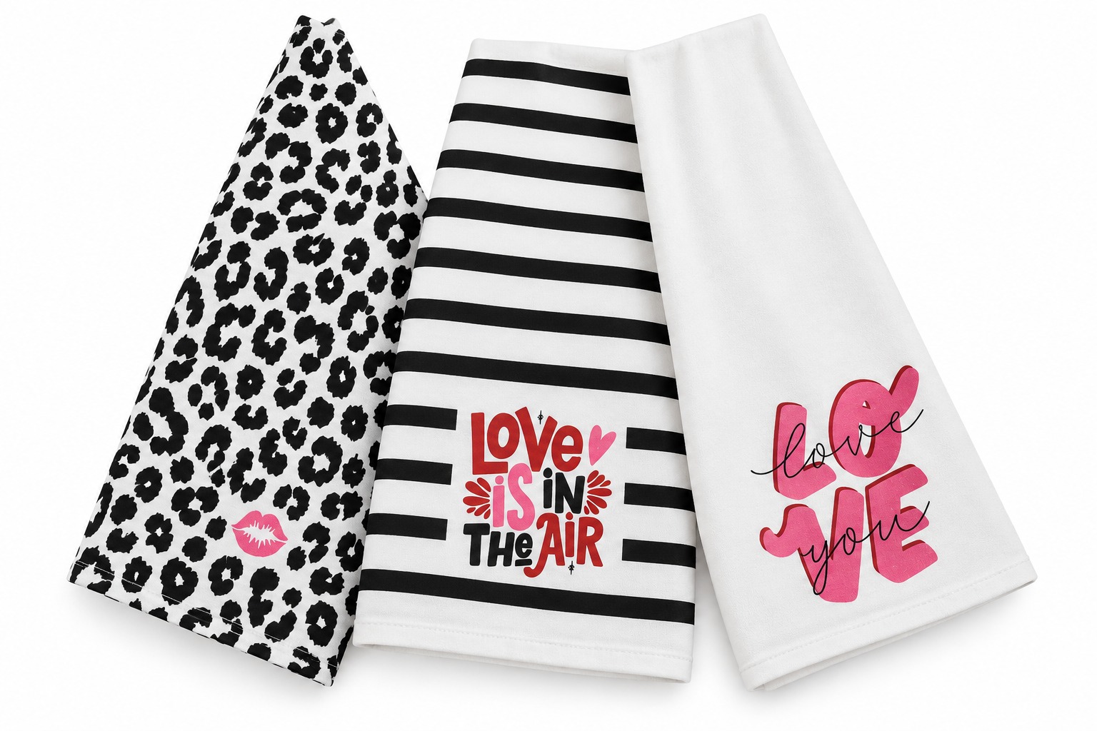 100% Cotton Wild Love Kitchen Towels Set