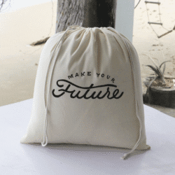 Make your future - cotton drawstring bag