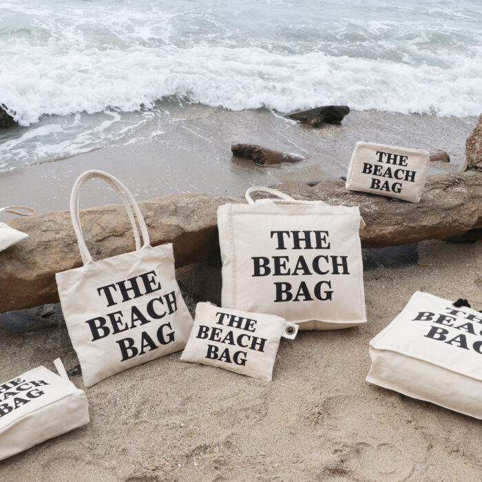 100% Cotton Printed Beach Tote bag/Pouches