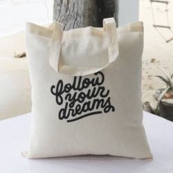 Follow your dreams - cotton tote bag